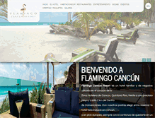 Tablet Screenshot of flamingocancun.com